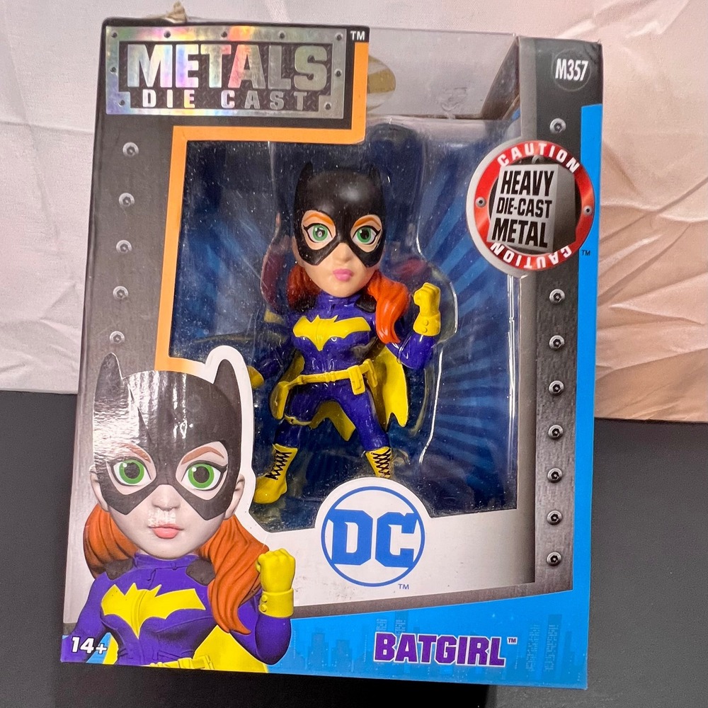 Jada Toys 4in Batgirl Die Cast Figure DC Comics Purple M357‎ Good Box Wear